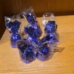 Purple Balloon Weights. New. Wrapped In Originsl Plastic. Quantity Six (6)